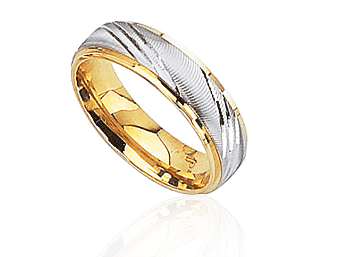 Ring with silver and gold